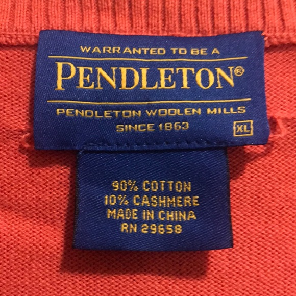 Pendleton Mans sz XL Cotton/Cashmere sweater - Picture 2 of 4